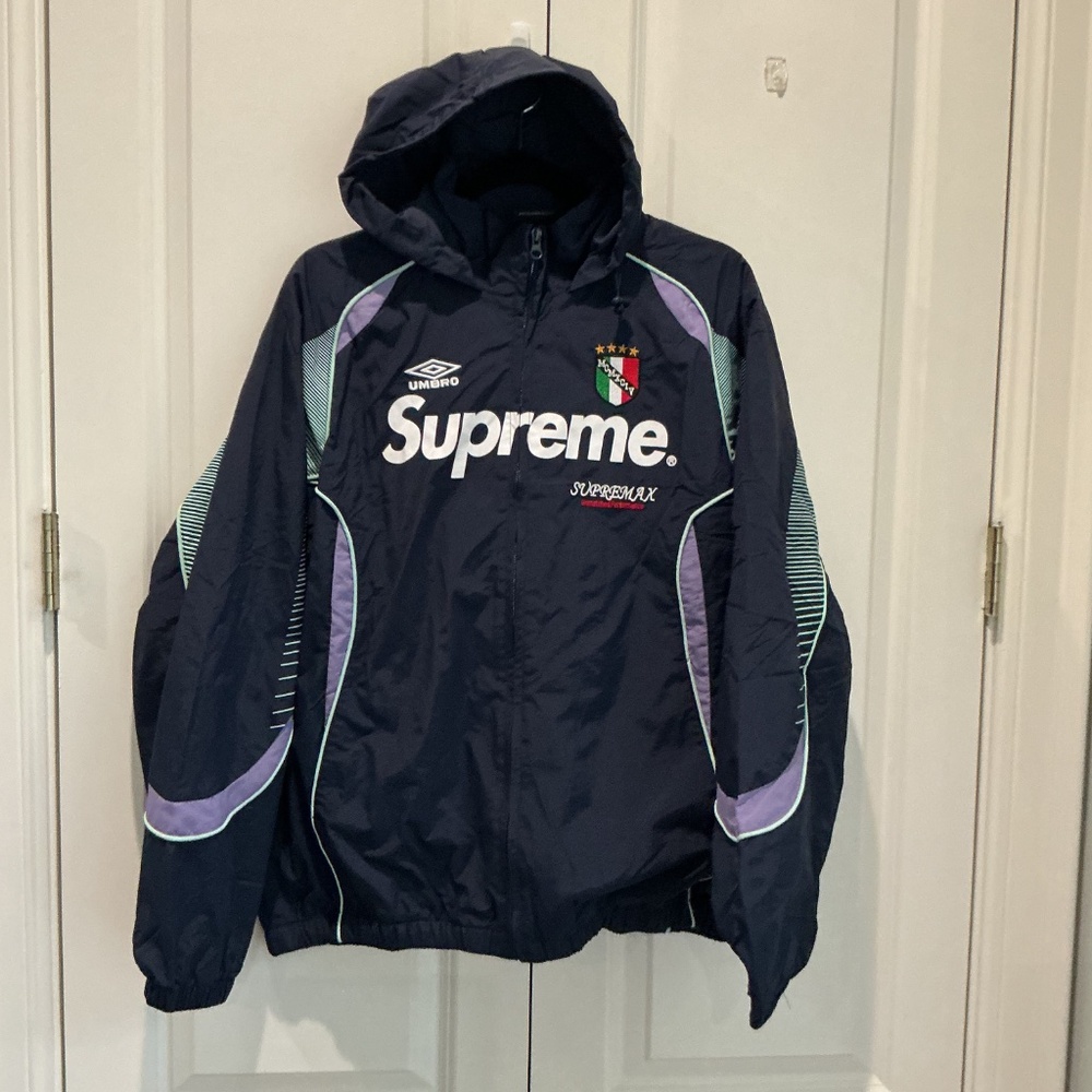Supreme x Umbro Track Jacket Navy Men's Size L New
